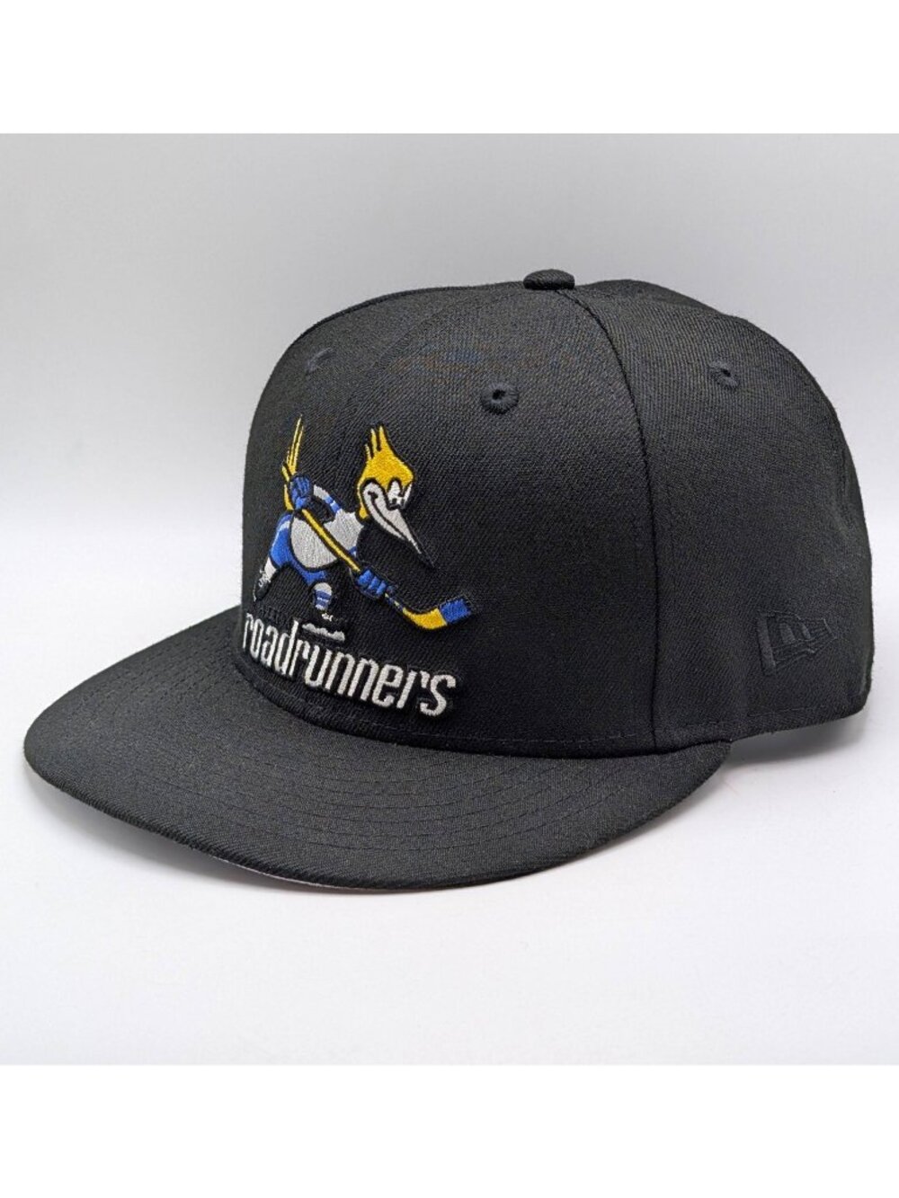 Phoenix Roadrunners New Era 59Fifty 7 3/8 Ice Hockey Hat Fitted Black Cap ECHL